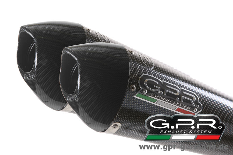 GPR GP Evolution Carbonlook KTM LC8 SMT 990 2008-14 Bolt On Doppelendschalldämpfer Auspuff